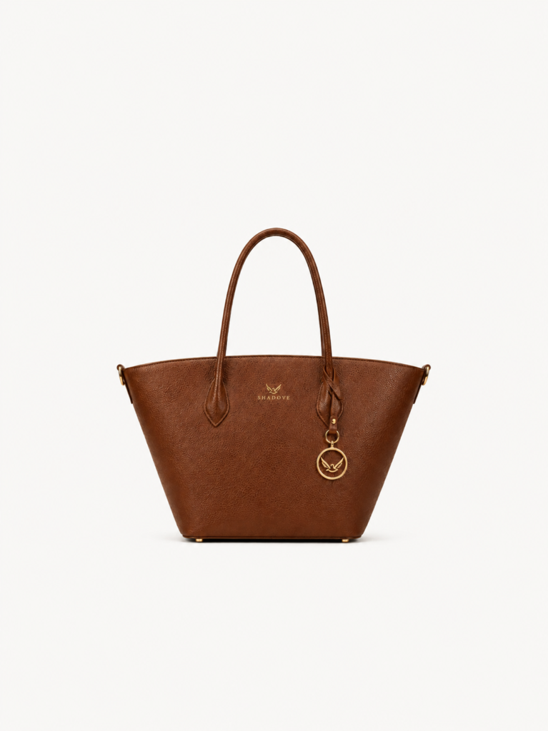 brown tote bag